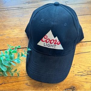 Coors Light Black Baseball Cap Hat Snapback